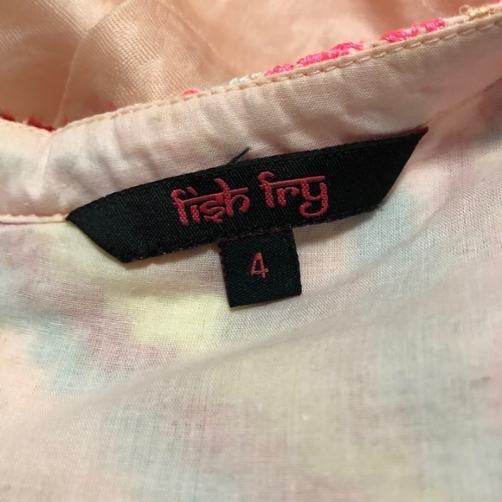 ANTHROPOLOGIE sz 4 DAKSHA Pink Embroidered Peplum - Picture 7 of 8